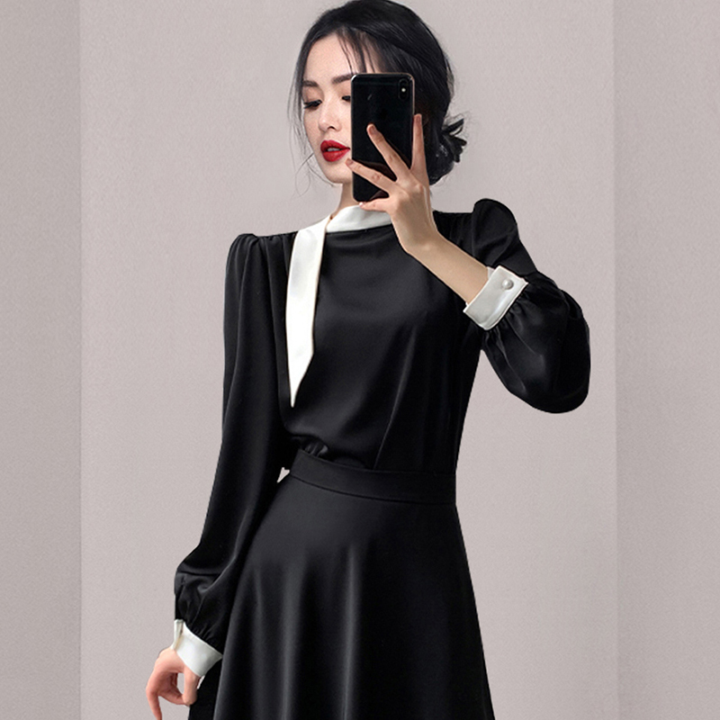 Black fashion temperament dress