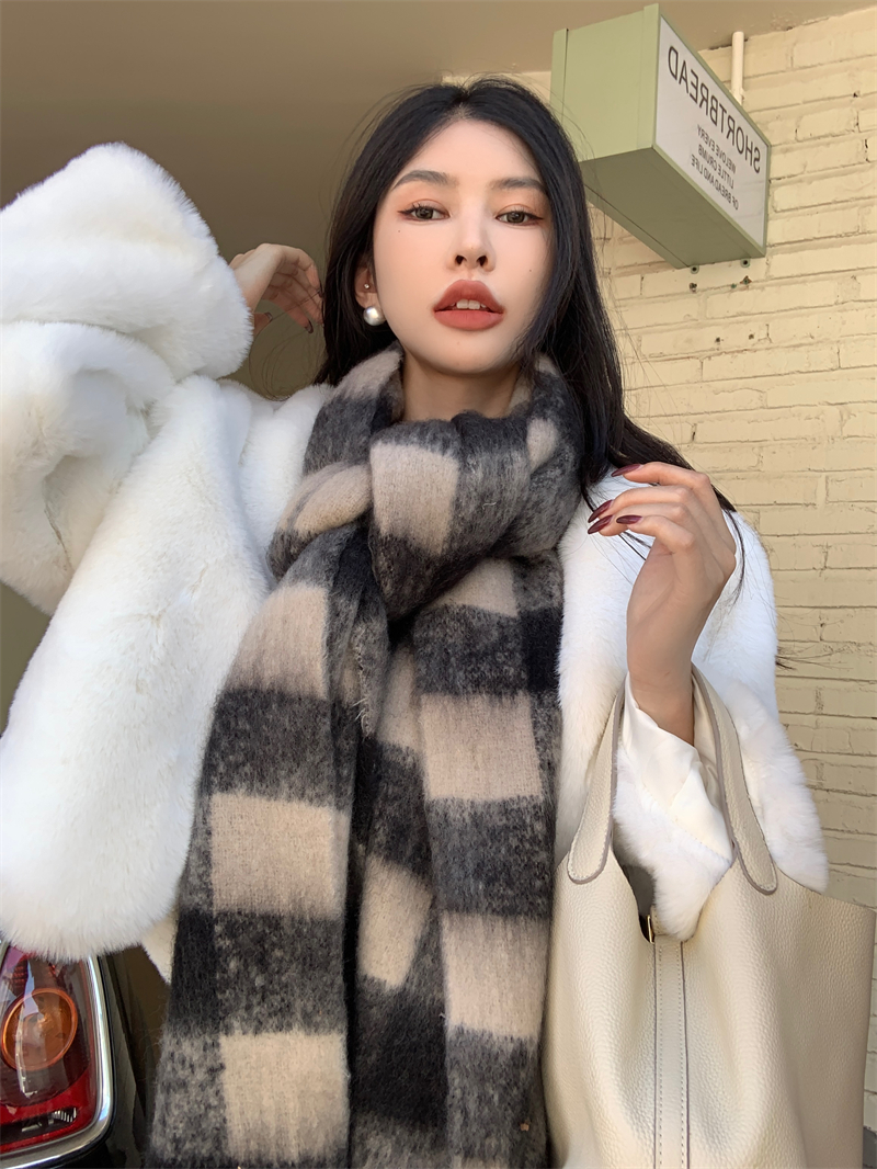 Thermal thick student scarf scarves