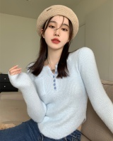 Maiden irregular tops knitted bottoming shirt