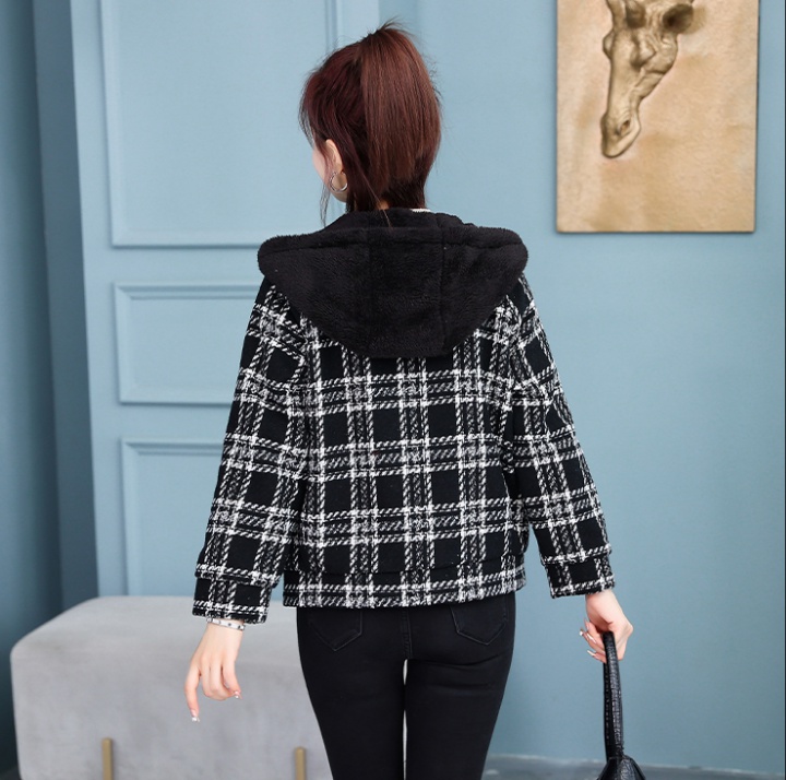 Loose thick hoodie winter all-match cardigan for women