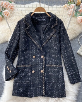 Loose woolen coat autumn and winter overcoat for women