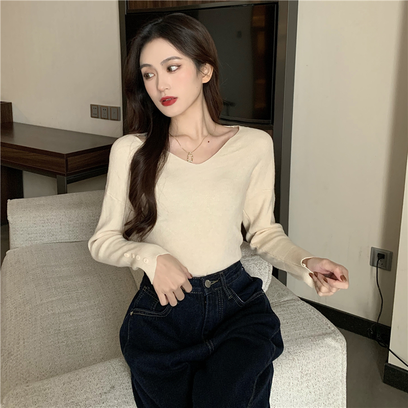 Slim Korean style autumn and winter pullover sweater
