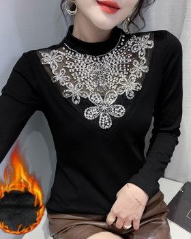 Long sleeve fashion tops bottoming small shirt for women