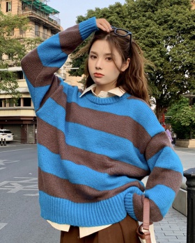 Autumn and winter Korean style mixed colors sweater