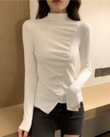 Slim cotton temperament bottoming shirt sueding all-match tops