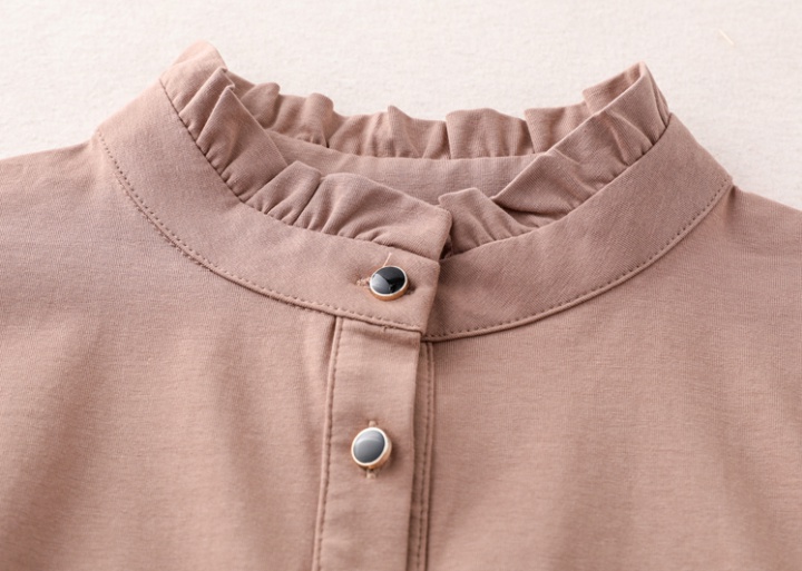 Soft pure long tops all-match pure cotton autumn T-shirt