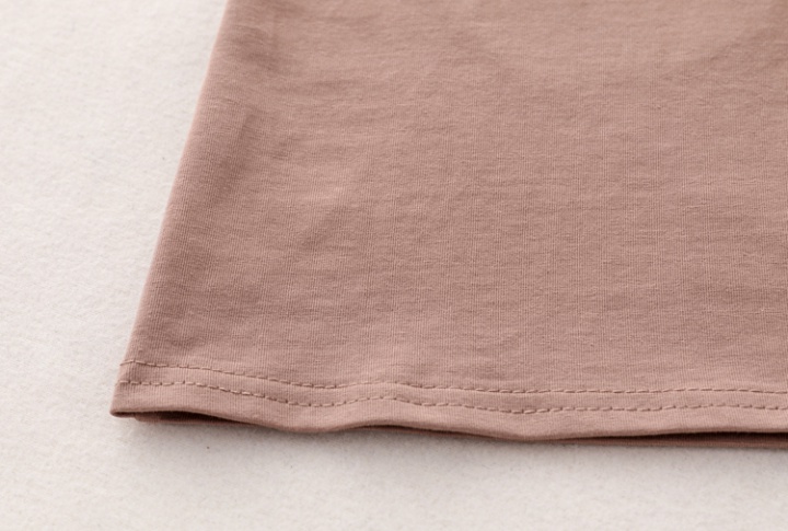 Soft pure long tops all-match pure cotton autumn T-shirt