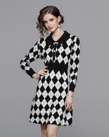Temperament fashion and elegant quilted dress for women