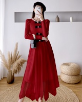 Fashion and elegant overcoat autumn and winter sweater dress