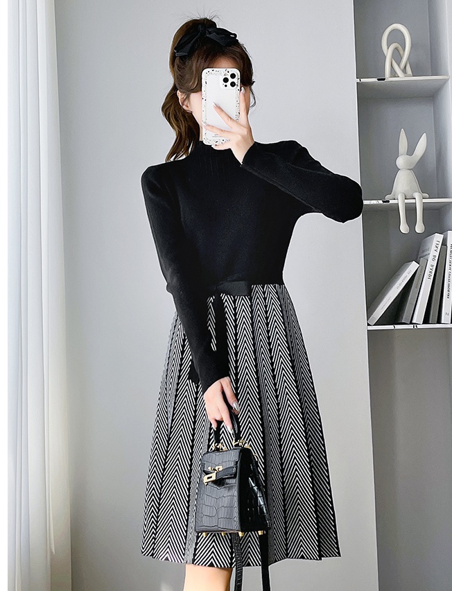 Bottoming lady slim autumn and winter dress