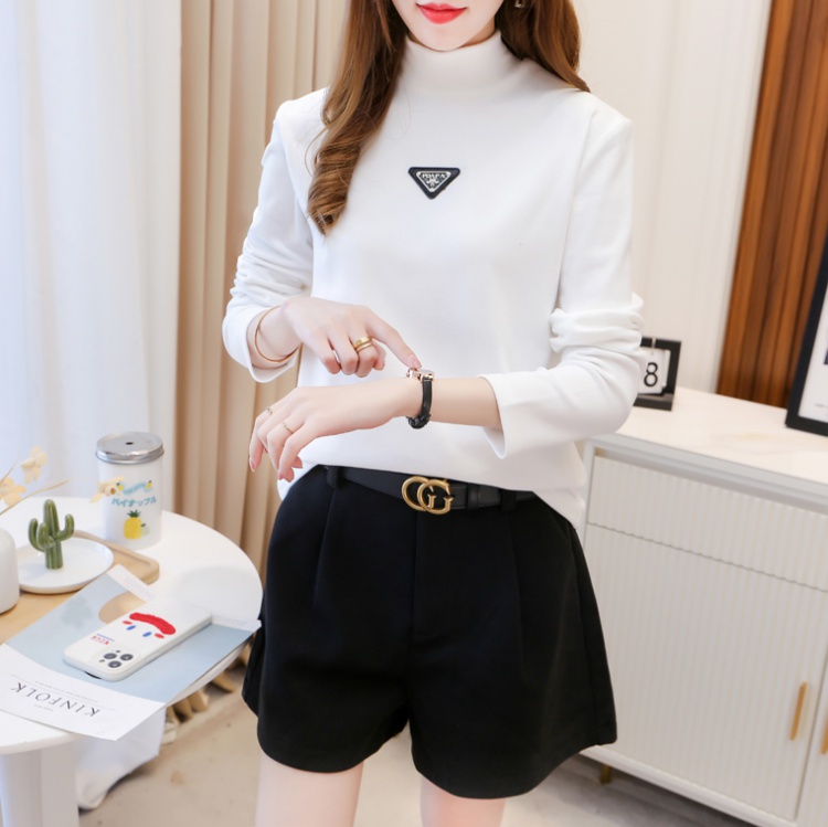 Thick long sleeve bottoming shirt thermal tops for women