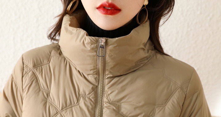 Fashion cotton coat cstand collar coat for women