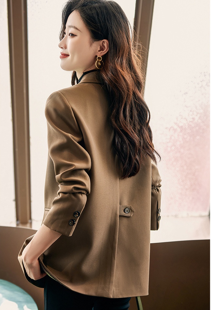 Pink autumn coat spring and autumn tops for women