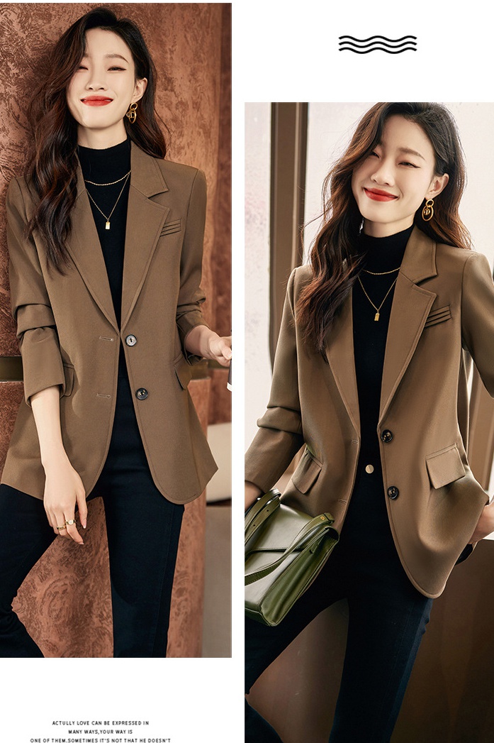 Pink autumn coat spring and autumn tops for women