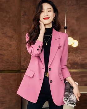 Pink autumn coat spring and autumn tops for women