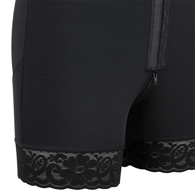 Zip hip raise hold abdomen briefs medium waist lace corset