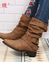European style low women's boots large yard boots