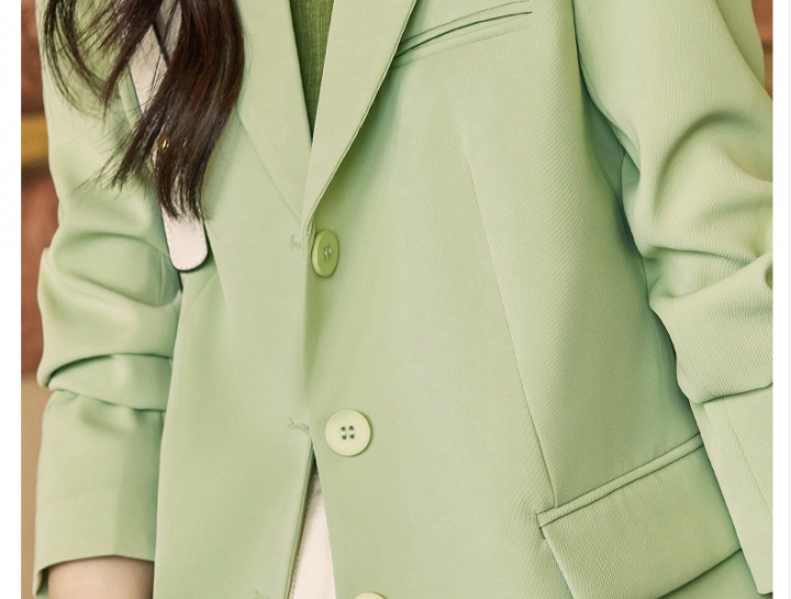 Casual fashion coat green business suit for women