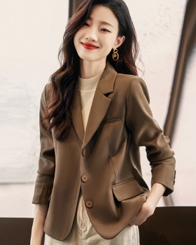Casual fashion coat green business suit for women