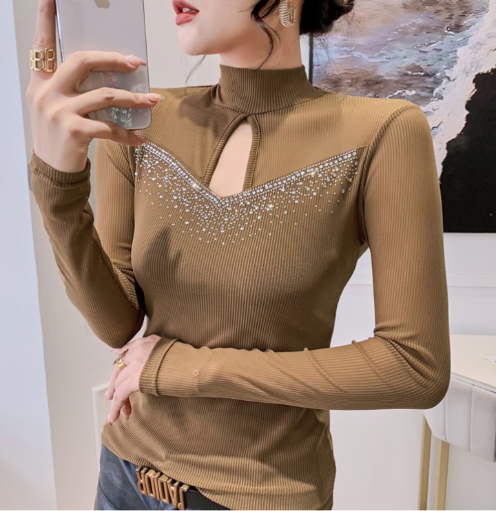 Autumn and winter tops long sleeve bottoming shirt