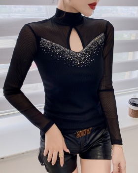 Autumn and winter tops long sleeve bottoming shirt