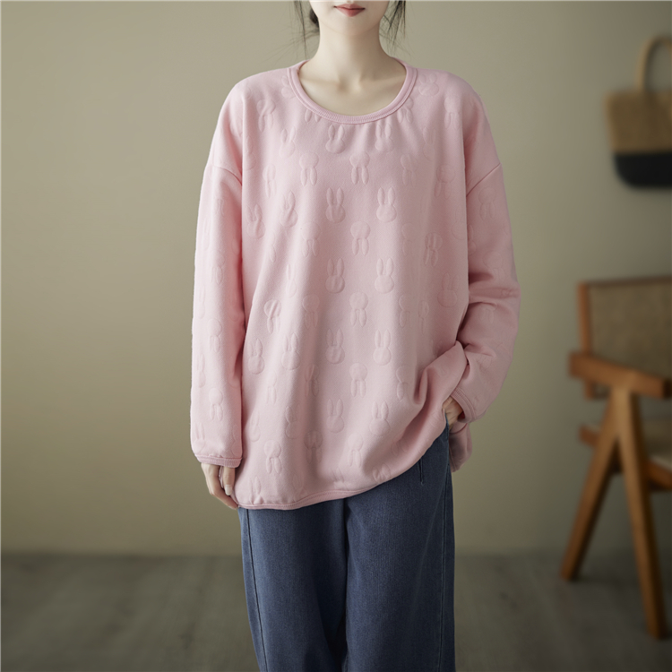 Large yard loose thin cotton pullover hoodie