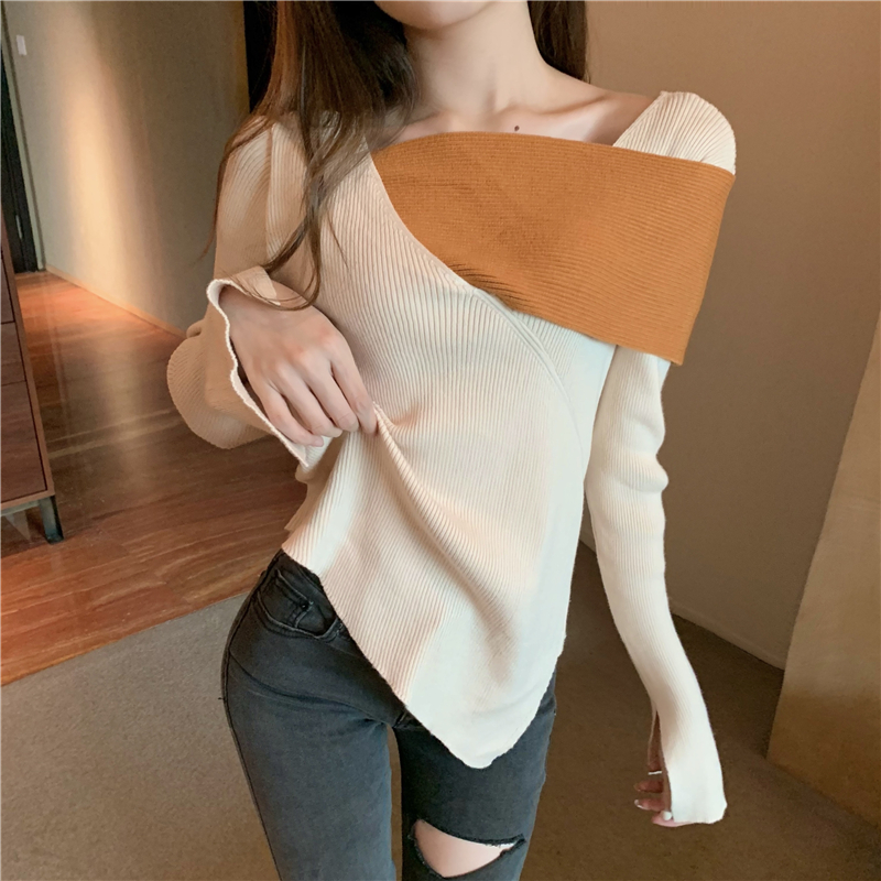 Long sleeve autumn slim sweater