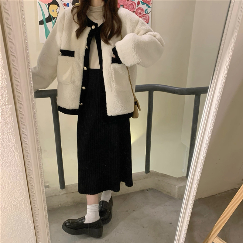 Korean style loose tops autumn and winter coat