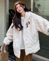 Winter cold coat plush plus velvet cotton coat