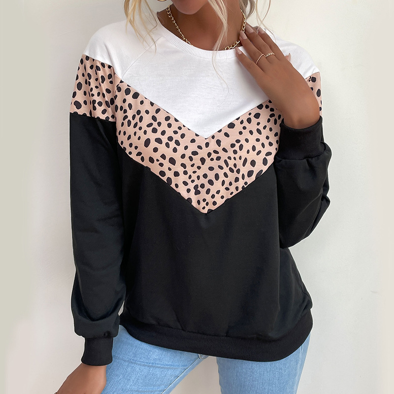 Long sleeve inside the ride leopard hoodie for women