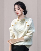Knitted pullover slim Korean style round neck sweater