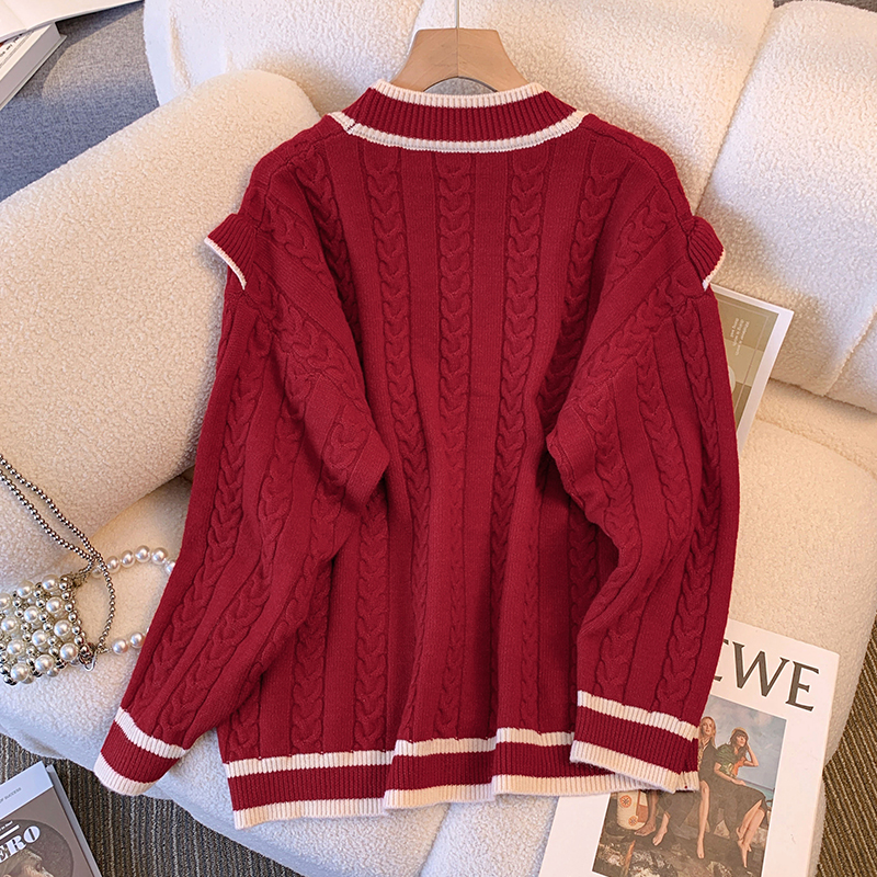 Fat slim sweater fashion temperament coat for women