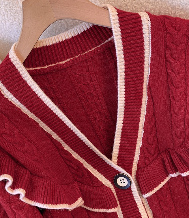 Fat slim sweater fashion temperament coat for women