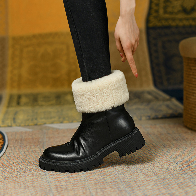 Winter thick Casual short boots thick crust cotton boots