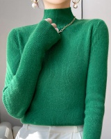 Black bottoming shirt wool sweater for women