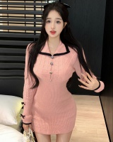 Knitted bottoming dress sexy package hip sweater