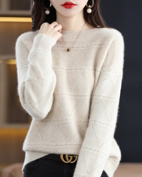 Bottoming autumn and winter hollow sweater for women