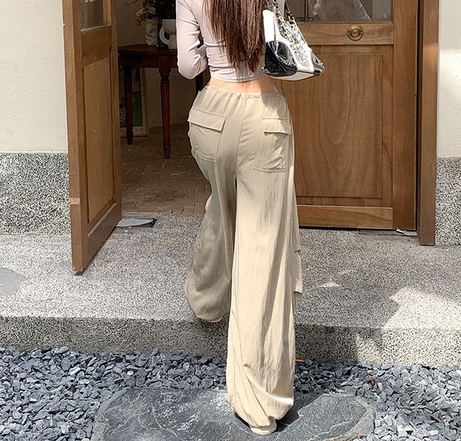 Spring and summer work pants wide leg pants for women