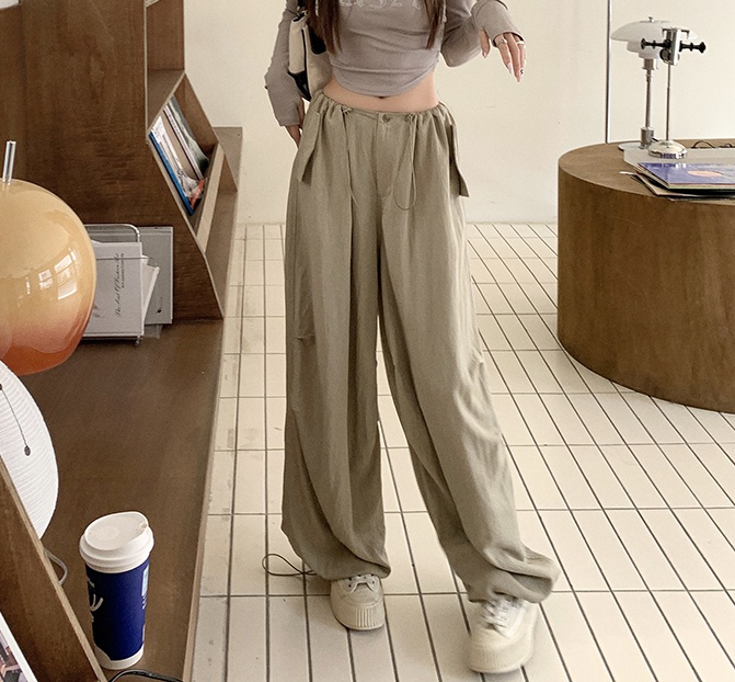 Spring and summer work pants wide leg pants for women