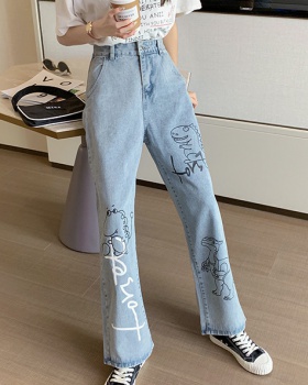 Slim jeans large yard wide leg pants for women