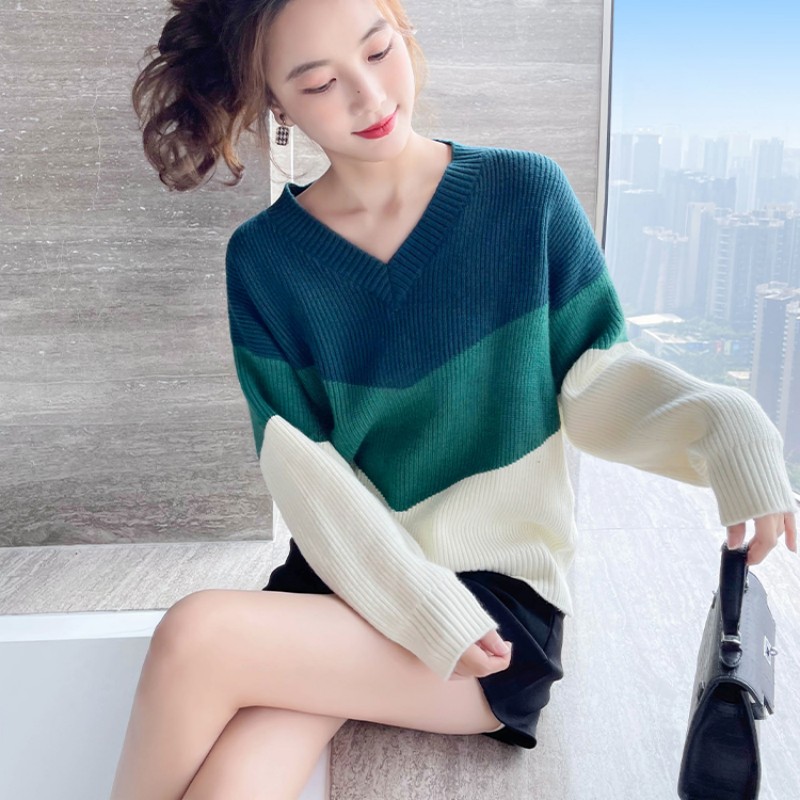 Unique fashion tops autumn pullover sweater