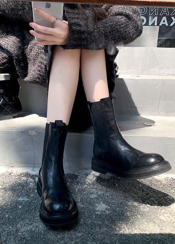 Thick crust short boots autumn shoes for women