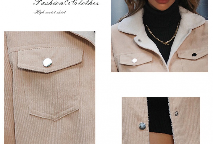 Loose autumn and winter shirt European style pure coat