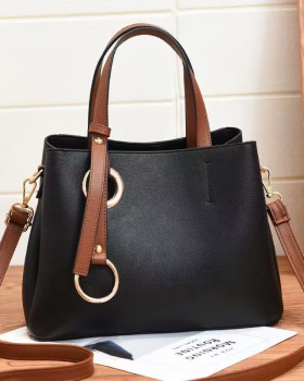 Fashion retro shoulder bag multilayer simple handbag