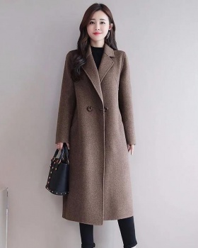 Large yard overcoat long woolen coat for women