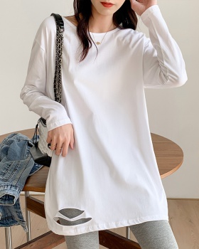 Autumn and winter Casual T-shirt simple bottoming shirt