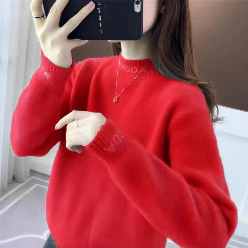 Thick autumn and winter bottoming shirt loose sweater for women