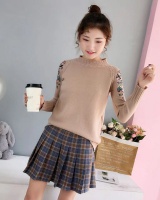 Bottoming embroidered autumn and winter slim sweater