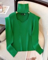 Fashion slim puff sleeve sweater for women