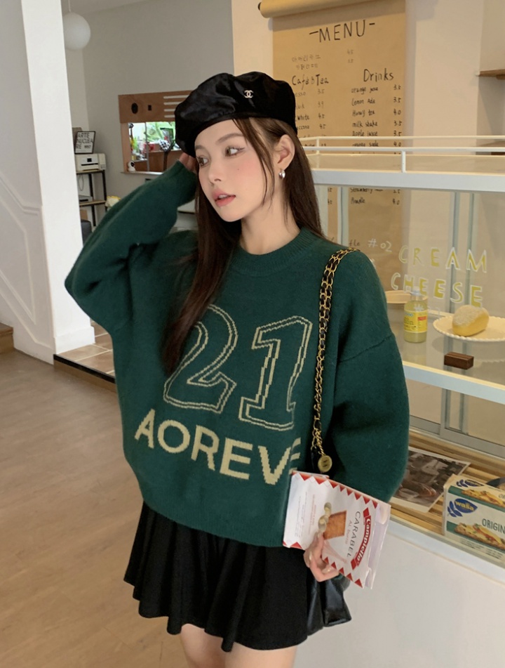 Digital thick Korean style autumn and winter sweater